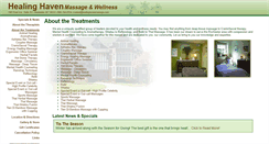 Desktop Screenshot of healinghavenmassage.com